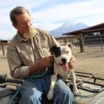 Pocket pittie, John and Ramona on ATV