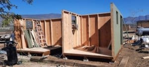 Giving Tuesday 2022, Rescue Ranch Sanctuary_Whelping Sheds walls go up