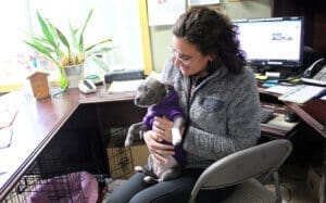 Foster a Dog, Foster to adopt mom AliCarmen with adopted special Needs pup