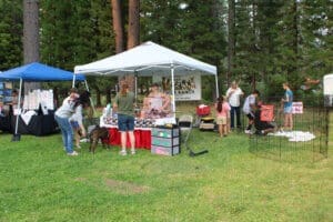 Lumberjack Fiest 2021 volunteers at Rescue Ranch table