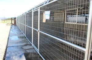 Dog accommodations, New North side outdoor panels CU