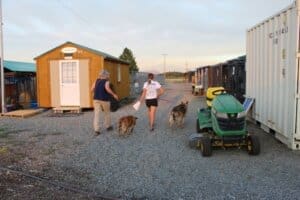 Mill fire evacuee intake at Rescue Ranch