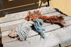 Linear foreign objects, Frayed rope toy 1