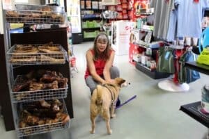 Christine, sales, with Herbie Red Dog Pet Supply