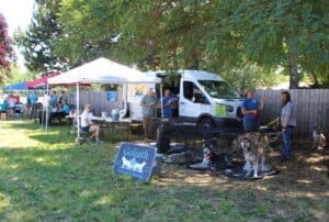 Goliath Mountain Rescue at Red Dog Pet Supply Puppy Pool and Adoption Event