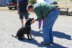 Right home, Onyx saying hi to Exec Dir John Golay