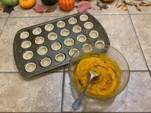 Healthy Thanksgiving dog treats, preparation