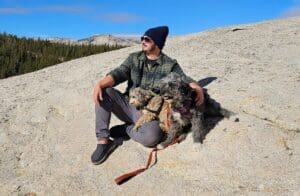 Foster Patrick in Yosemite with his own dogs