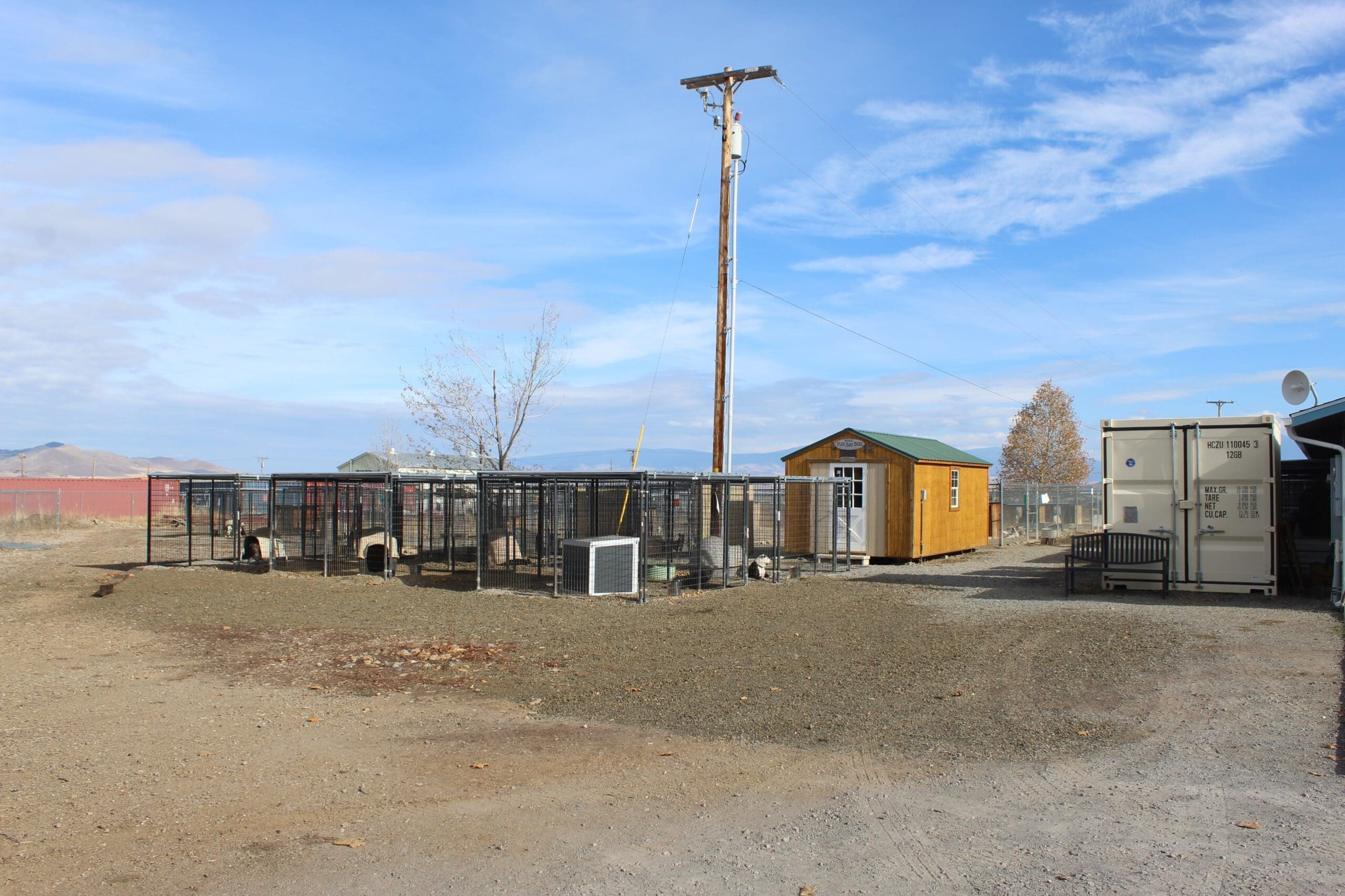 Rescue Ranch Adoption Center detached outdoor kennels and ou