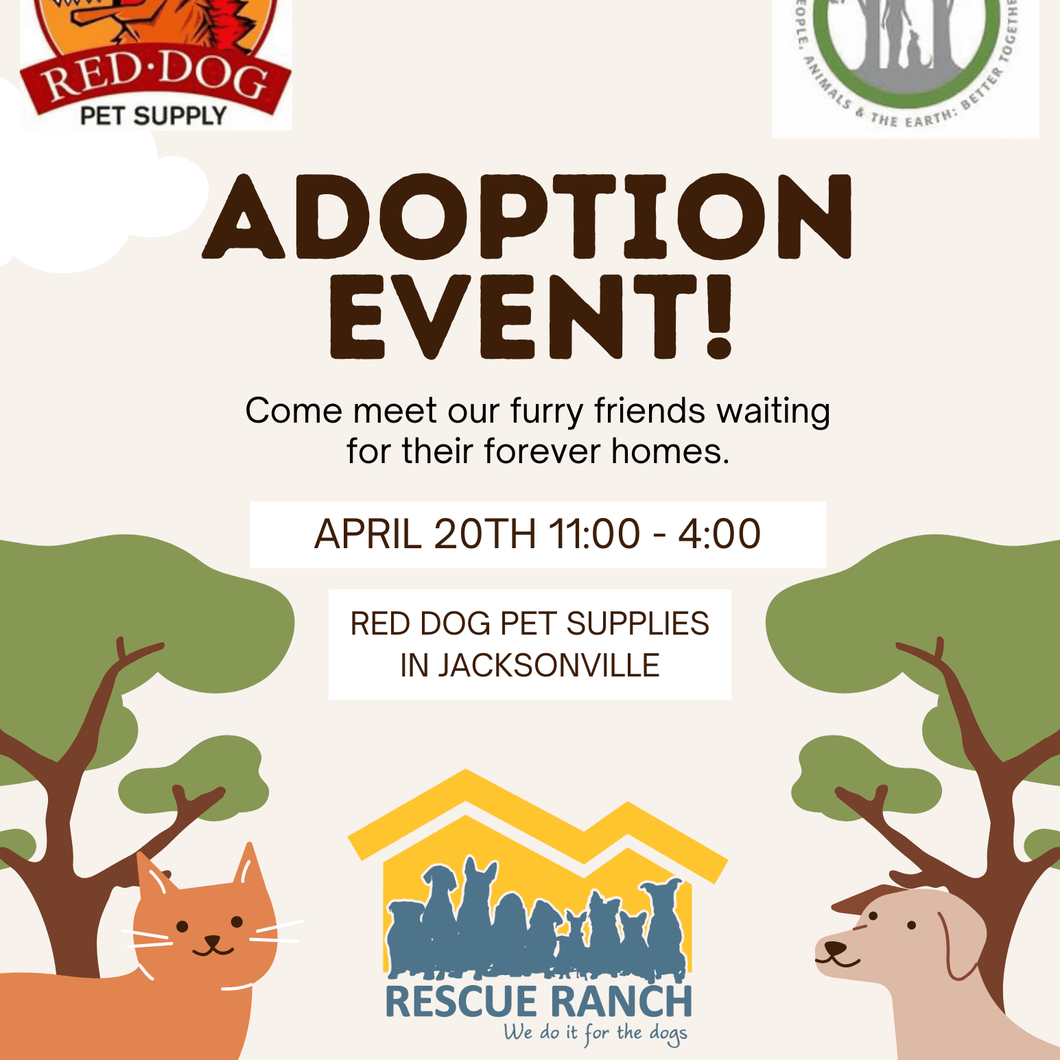 Red Dog Pet Supply Adoption Event Rescue Ranch Inc